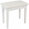Kinsman Piano Bench with Storage White