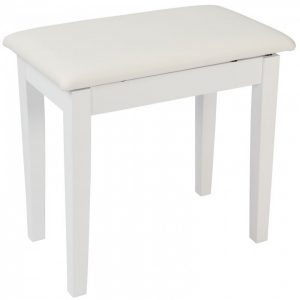 Kinsman Piano Bench with Storage White