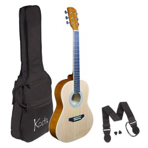 Koda 3/4 Size Acoustic Guitar Pack Steel String Natural