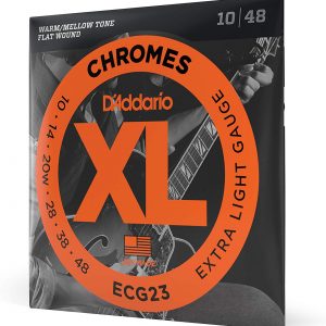 Daddario ECG23 XL Flatwound Chromes Jazz Extra Light 10-48