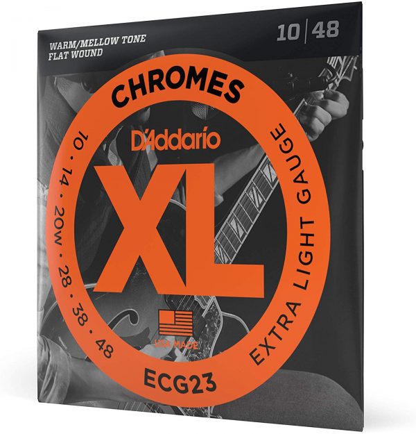 Daddario ECG23 XL Flatwound Chromes Jazz Extra Light 10-48