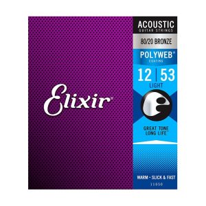 Elixir E11050 Polyweb Light Acoustic Strings 12-53