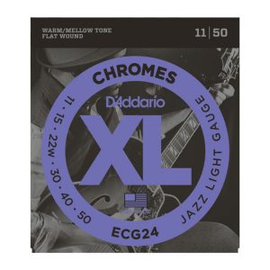 Daddario ECG24 XL Flatwound Chromes Jazz Light 11-50