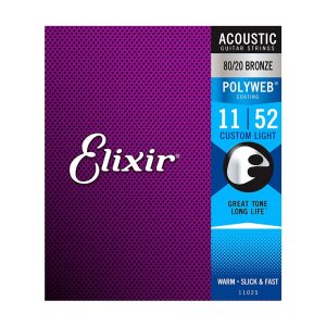 Elixir E11025 Polyweb Custom Light Acoustic Strings 11-52