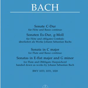 Bärenreiter Bach 3 Sonatas Flute