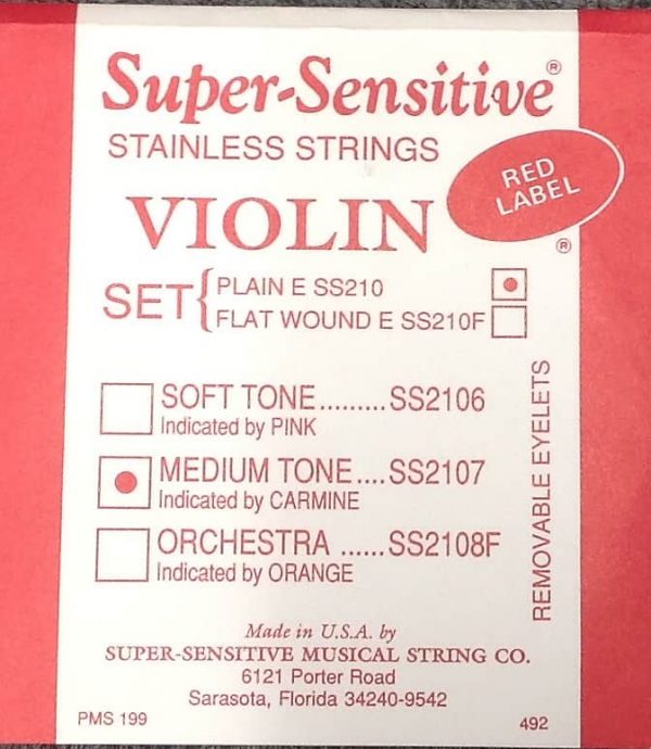 Super Sensitive SS2107 Violin Strings