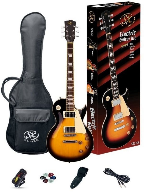 SX SE3 Electric Guitar Kit Vintage Sunburst