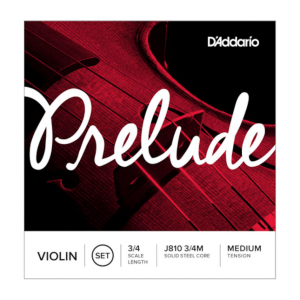 Daddario J810 Prelude Violin String Set 3/4 Size Medium
