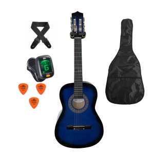 Trax 3/4 Size Classical Guitar Pack Blueburst
