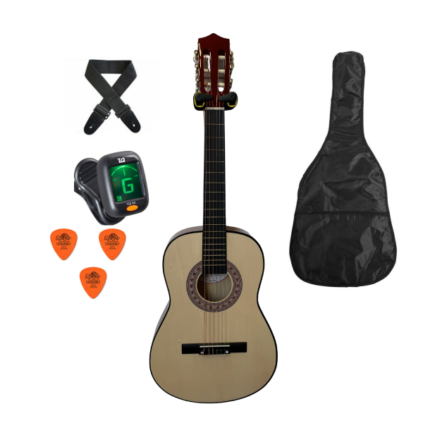Trax 3/4 Size Classical Guitar Pack Natural