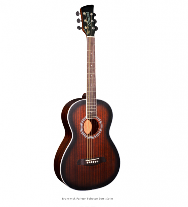 Brunswick BP200TB Parlour Guitar Tobacco Burst