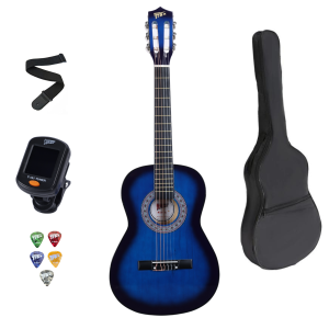 Trax 3/4 Size Classical Guitar Pack Blueburst