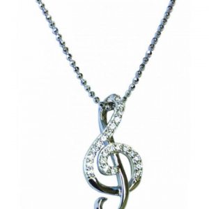 Sterling Silver Pendant Treble Clef MGC Series