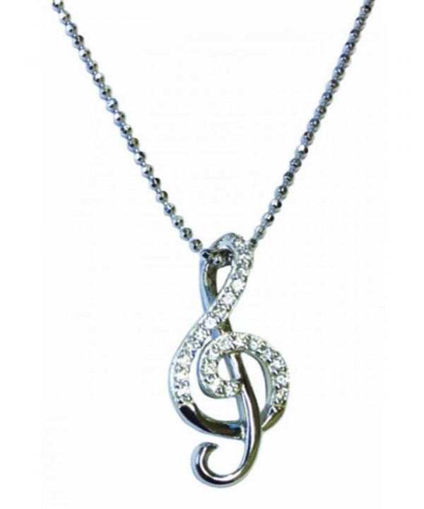 Sterling Silver Pendant Treble Clef MGC Series