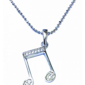 Sterling Silver Pendant Double Quaver MGC Series