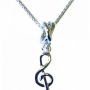 Sterling Silver Pendant Small Treble Clef MGC Series