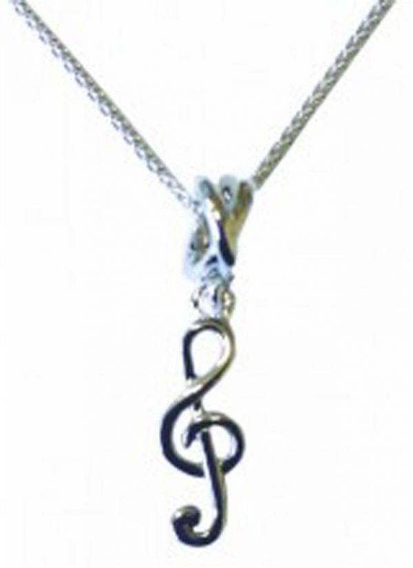 Sterling Silver Pendant Small Treble Clef MGC Series