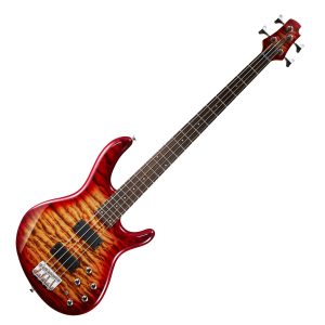 Cort Action Deluxe Plus Bass Guitar Cherry Red Sunburst