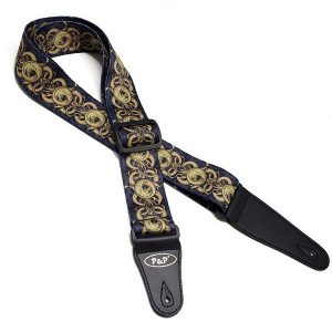 P&P Guitar Strap Circles Pattern