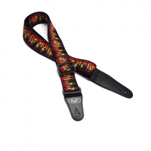 P&P Guitar Strap Flame