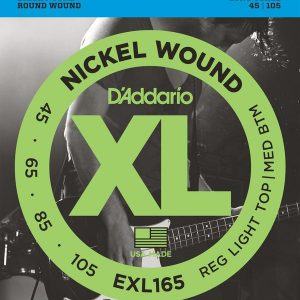 Daddario EXL165 Nickel Wound Bass Guitar Strings