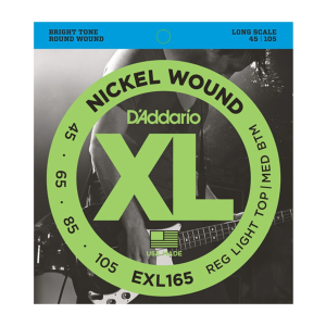 Daddario EXL165 Nickel Wound Bass Strings 45-105 Long Scale