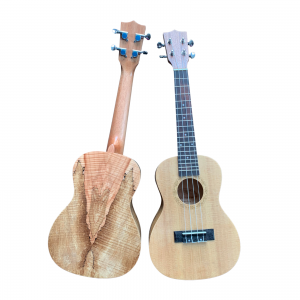 Trax Concert Ukulele Solid Spruce Spalted Maple