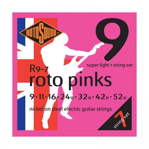 Rotosound R9 7 Roto Pinks 7 String Guitar Set