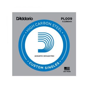 Daddario PL009 Single Plain Steel 009