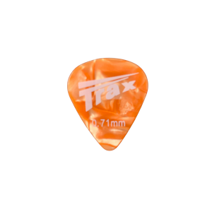 Trax Celluloid Plectrum Medium 71mm Orange