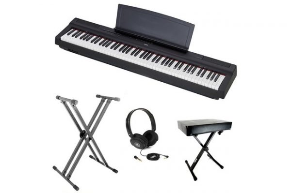 Yamaha P125 Digital Piano Bundle Black