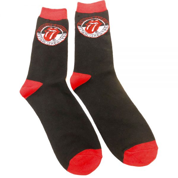 The Rolling Stones Unisex Socks Established UK Size 7-11