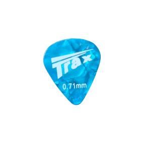 Trax Celluloid Plectrum Medium 71mm Light Blue