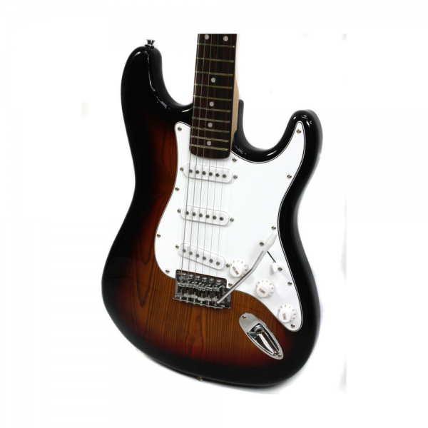 SX SE1 Strat Style Guitar 3 Tone Sunburst