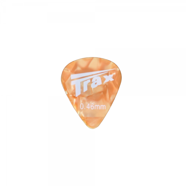 Trax Celluloid Plectrum Light 46mm Orange