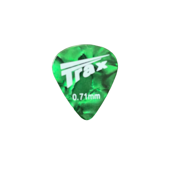 Trax Celluloid Plectrum Medium 71mm Green