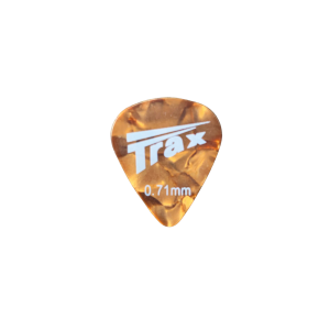 Trax Celluloid Plectrum Medium 71mm Gold