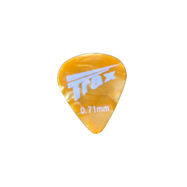 Trax Celluloid Plectrum Medium 71mm Yellow