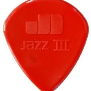 Dunlop Red Nylon Jazz III Plectrum
