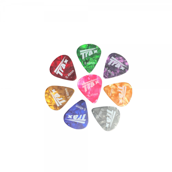 Trax Celluloid Plectrum Light 46mm 10 Pack