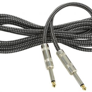 Chord Braided Guitar Cable 3 Metre Black/White