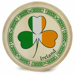 Waltons Celtic Design 8" Bodhran Shamrock Tricolour