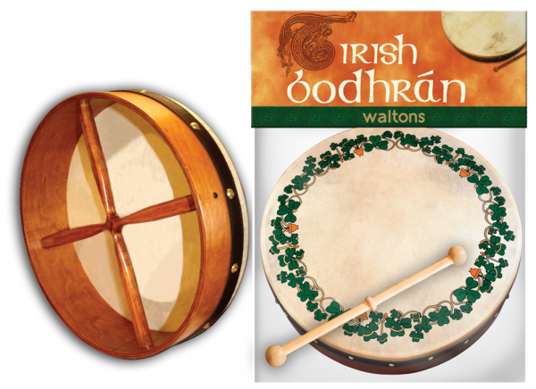 Waltons Celtic Design 8" Bodhran Shamrock