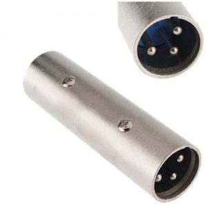 3 pin XLR Male to Male Coupler