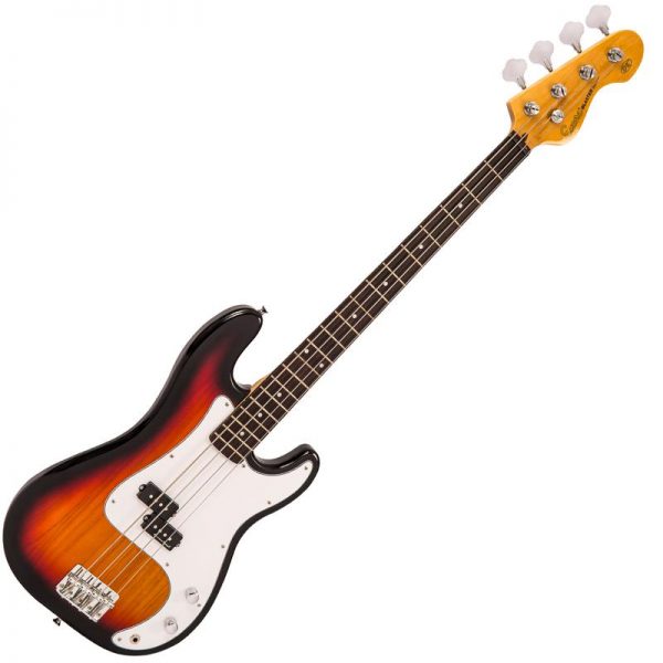 Encore E4 Bass Guitar Pack Sunburst