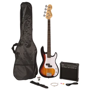 Encore Blaster E40 Bass Guitar Pack Sunburst