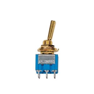 Boston SW70G 3 Way Mini Toggle Switch Gold