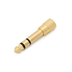 Stereo Jack Plug Adapter 3.5mm to 6.35mm by Trax Gold