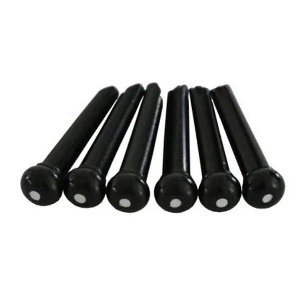 Bridge Pins Black by Trax Set of 6