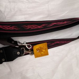  Bull Banjo Strap Red Tribal Design